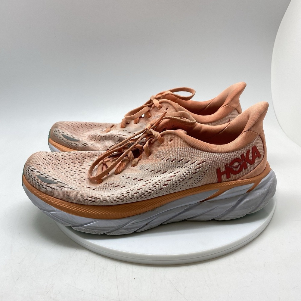 Hoka One One Sneakers Womens 9 B Clifton 8 1119394 CSPY Orange Running Gym Shoes - Picture 3 of 10